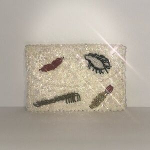 K. Gimbel | Vintage White Beaded Wallet